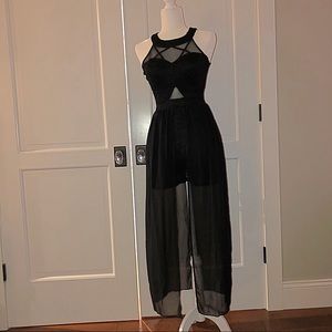 NWOT Black Lace Romper